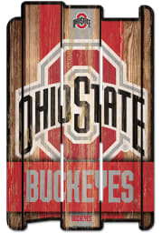 Ohio State Buckeyes 11x17 Vertical Plank Sign