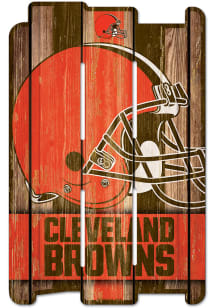 Cleveland Browns 11x17 Vertical Plank Sign