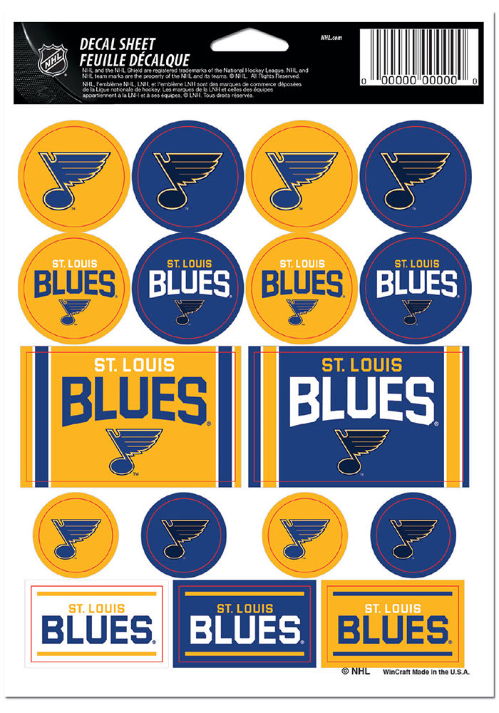 ST. LOUIS BLUES WINCRAFT ONE NATION DECAL