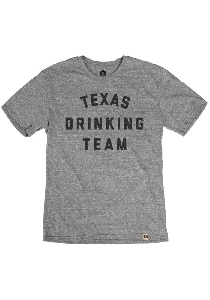 Texas Grey Drinking Team Short Sleeve T Shirt