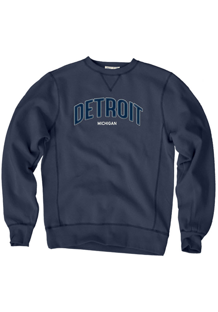 Detroit Wordmark Sweatshirt - Navy Blue