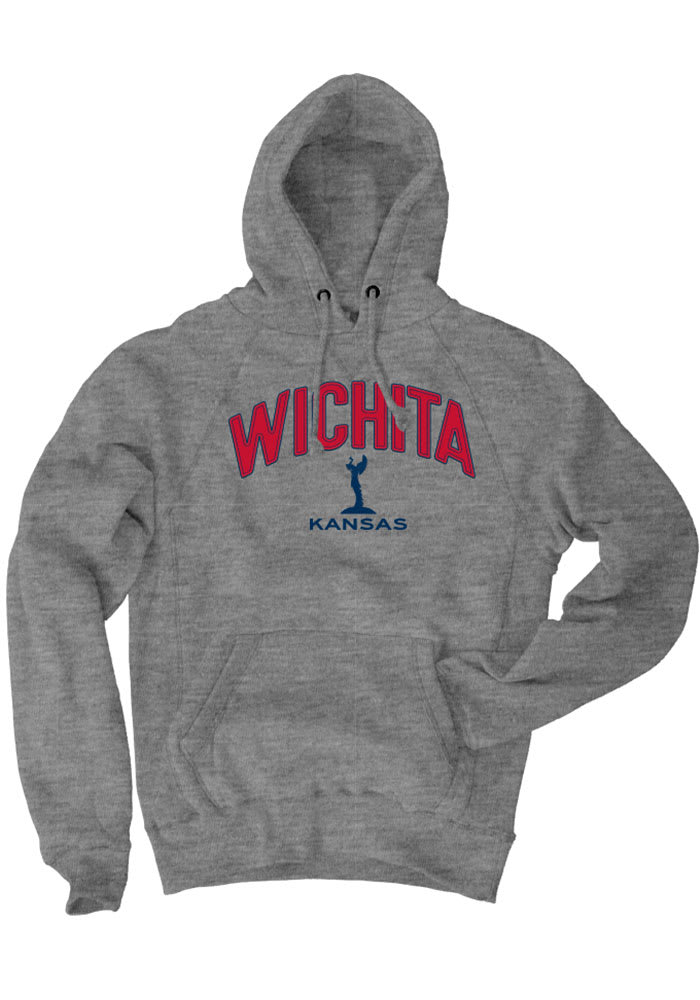 Wichita Grey Keeper Long Sleeve Fleece Hood Sweatshirt