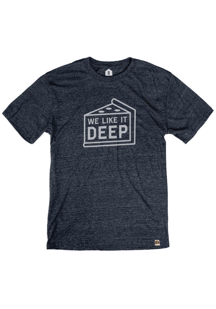 Chicago Navy Blue Deep Dish Short Sleeve T Shirt