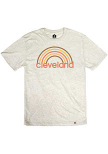 Cleveland Oatmeal Retro Rainbow Short Sleeve T Shirt
