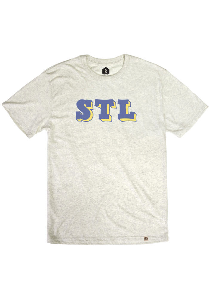 St Louis Oatmeal STL Block Short Sleeve T Shirt