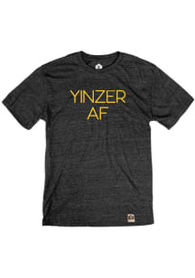 Pittsburgh Black Yinzer AF Short Sleeve T Shirt