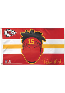 Kansas City Chiefs Patrick Mahomes Deluxe Red Silk Screen Grommet Flag