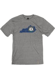 Kentucky Grey Flag State Shape Short Sleeve T Shirt