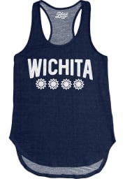 Wichita Womens Grey Four Flowers Tank Top