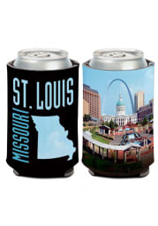 St Louis 12 oz. Can 2-sided Missouri Arch Coolie