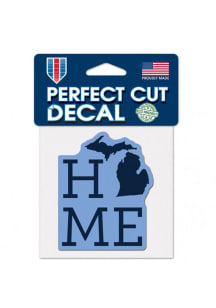 Michigan Home 4x4 inch Perfect Cut Auto Decal - Blue