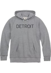 Detroit Grey Disconnected Long Sleeve Fleece Hood Sweatshirt