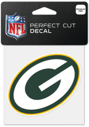 Green Bay Packers 4x4 inch Perfect Cut Auto Decal - Green