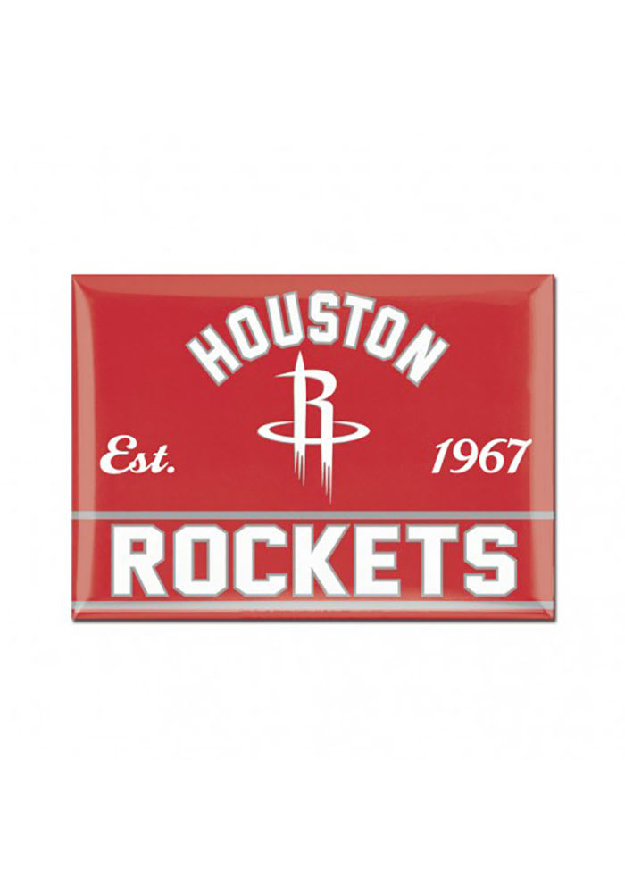 Houston Rockets 2.5x3.5 Metal Magnet