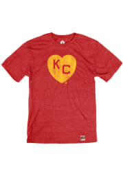 Rally Kansas City Monarchs Red Heart Kansas City Short Sleeve Fashion T Shirt