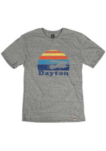 Dayton Grey Sunset Plane Short Sleeve T Shirt