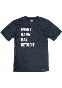 Detroit Navy Every Damn Day Short Sleeve T Shirt