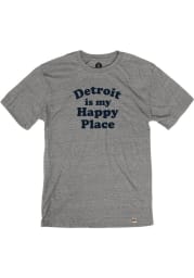 Detroit Grey Happy Place Short Sleeve T Shirt