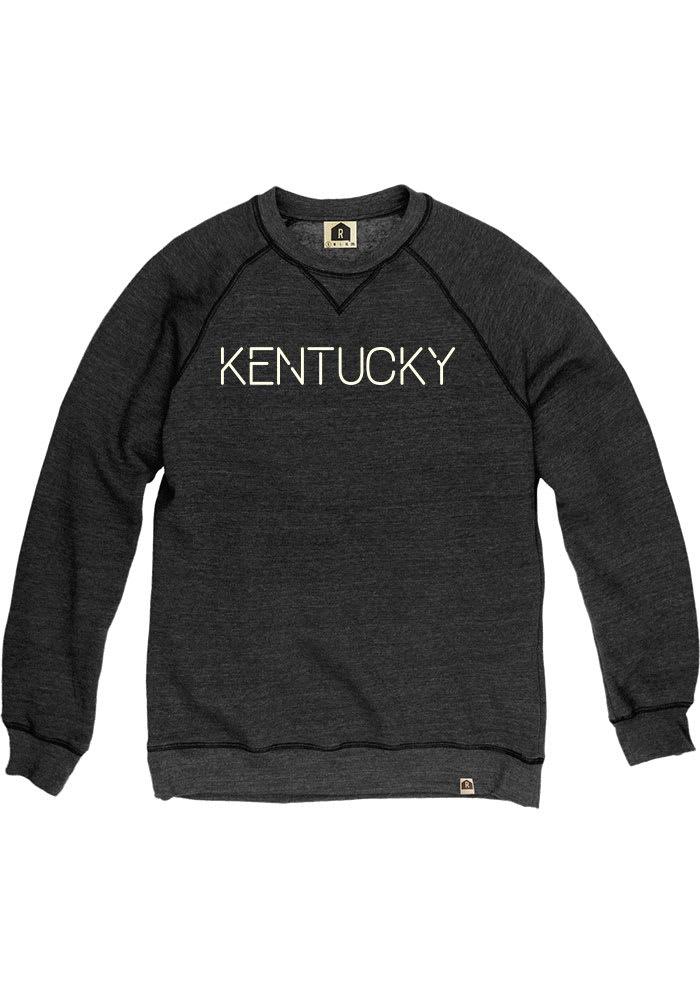 Kentucky Mens Black Disconnected Long Sleeve Crew Sweatshirt