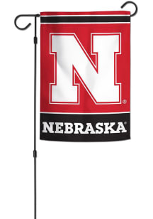 Red Nebraska Cornhuskers 12x18 inch 2-Sided Garden Flag