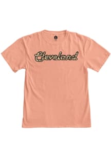 Cleveland Womens Pink Cheeta Wordmark Short Sleeve T Shirt