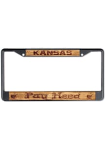 Kansas Jayhawks Wood License Frame