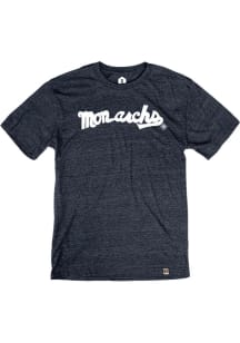 Kansas City Monarchs Navy Blue Cursive Name Short Sleeve Fashion T Shirt