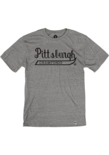 Rally Pittsburgh Crawfords Grey Tailsweep Short Sleeve Fashion T Shirt