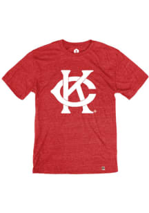 Rally Kansas City Monarchs Red Intertwined K And C Short Sleeve Fashion T Shirt