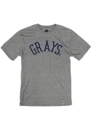 Rally Homestead Grays Grey Arched Fancy Short Sleeve Fashion T Shirt
