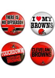 Cleveland Browns 4pk Button