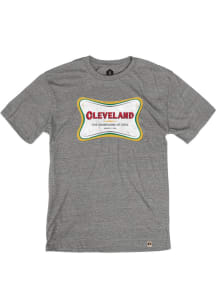 Cleveland Grey Champagne Short Sleeve T Shirt