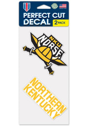 Northern Kentucky Norse 2pk Auto Decal - Yellow