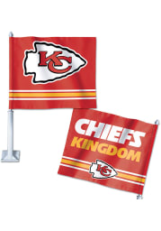 Kansas City Chiefs Slogan Car Flag - Red