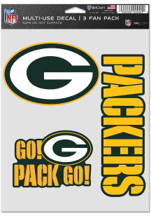 Green Bay Packers Triple Pack Auto Decal - Green