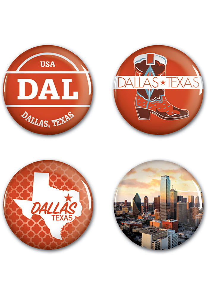 Dallas Ft Worth 4 Pack Buttons Button