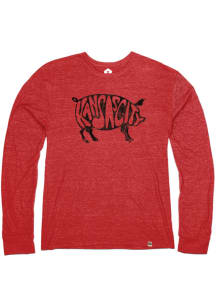 Kansas City Red Wordmark Pig Long Sleeve T Shirt