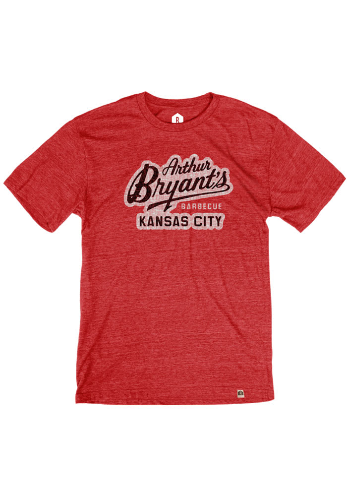Arthur Bryant's Barbeque Heather Red Logo Short Sleeve T Shirt