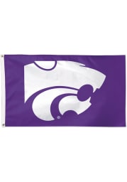 K-State Wildcats 3x5 ft Deluxe Purple Silk Screen Grommet Flag