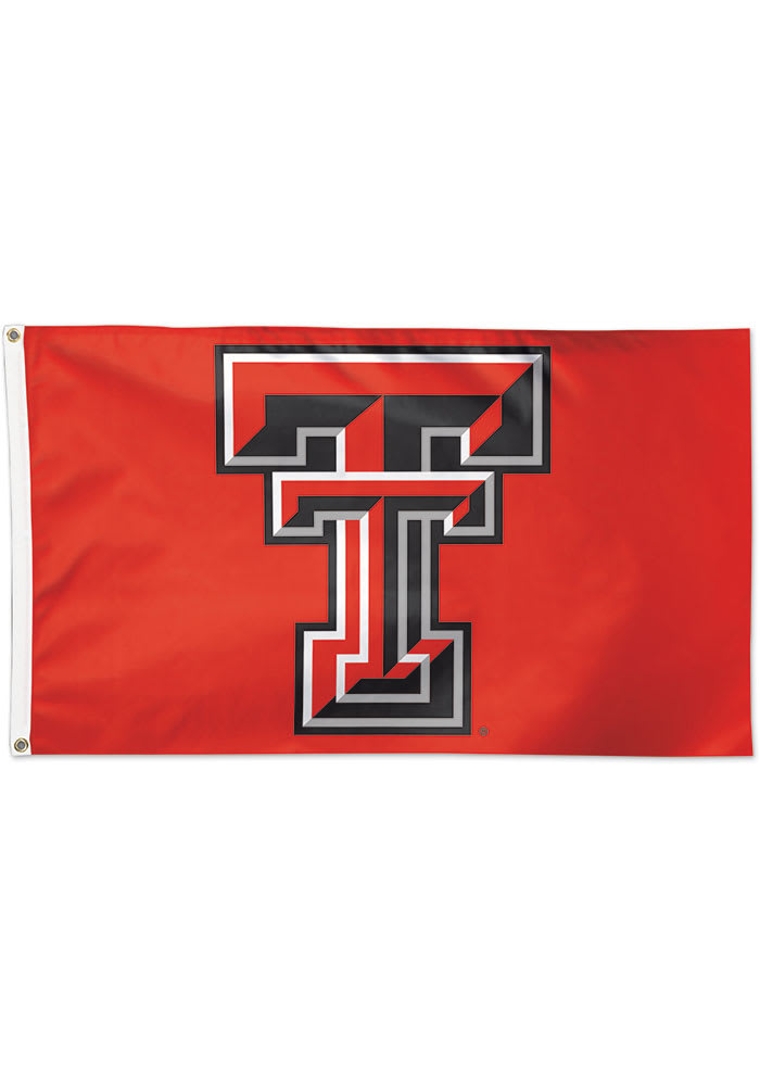 Texas Tech Red Raiders 3x5 ft Deluxe Red Silk Screen Grommet Flag