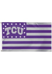 TCU Horned Frogs 3x5 Americana Purple Silk Screen Grommet Flag