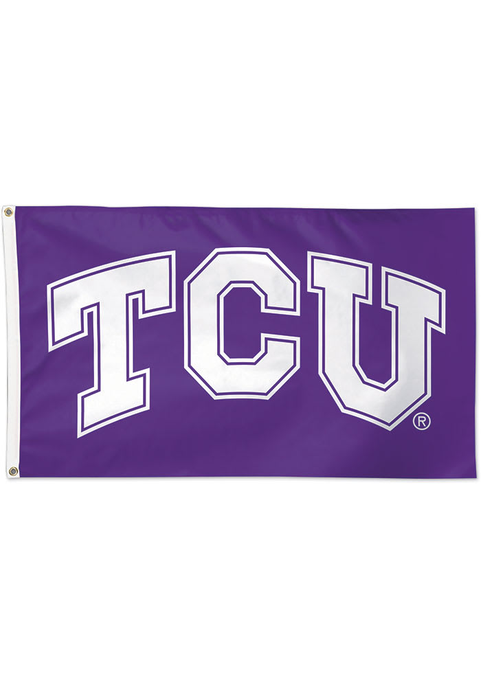 TCU Horned Frogs 3x5 Deluxe Purple Silk Screen Grommet Flag