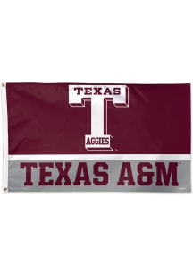 Texas A&amp;M Aggies 3x5 Vault Logo Maroon Silk Screen Grommet Flag