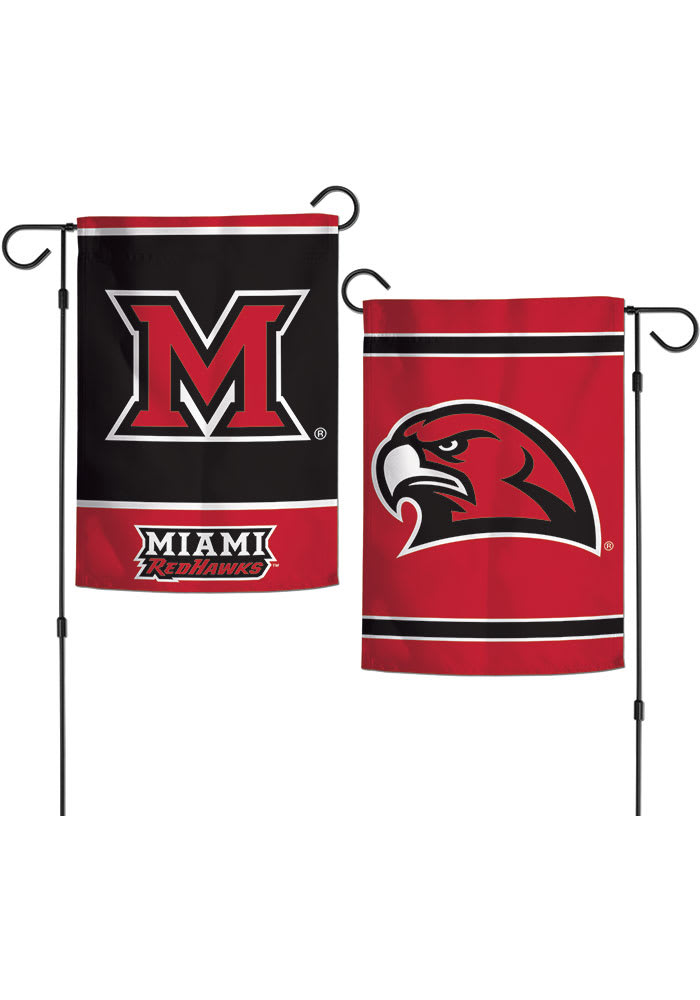 Miami RedHawks 12x18 inch Garden Flag