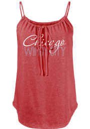 Chicago Womens Red Fault Line Jr Tank Top