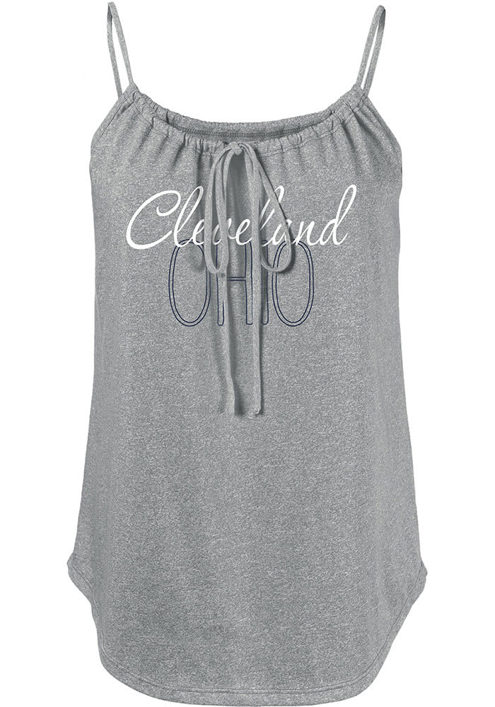 Cleveland Womens Red Fault Line Jr Tank Top