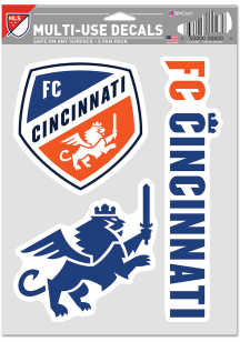 FC Cincinnati Triple Pack Auto Decal - Blue