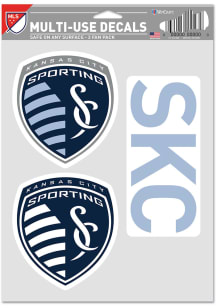 Sporting Kansas City Triple Pack Auto Decal - Blue