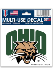 Ohio Bobcats 3x4 Multi Use Auto Decal - Green