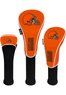 Cleveland Browns Set of 3 Golf Headcover